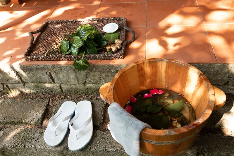 Những tác dụng bổ ích đối với sức khỏe khi ngâm chân lá lốt 3