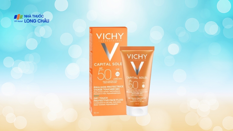 Kem chống nắng Vichy Capital Soleil Dry Touch Face Fluid SPF50 UVA+UVB