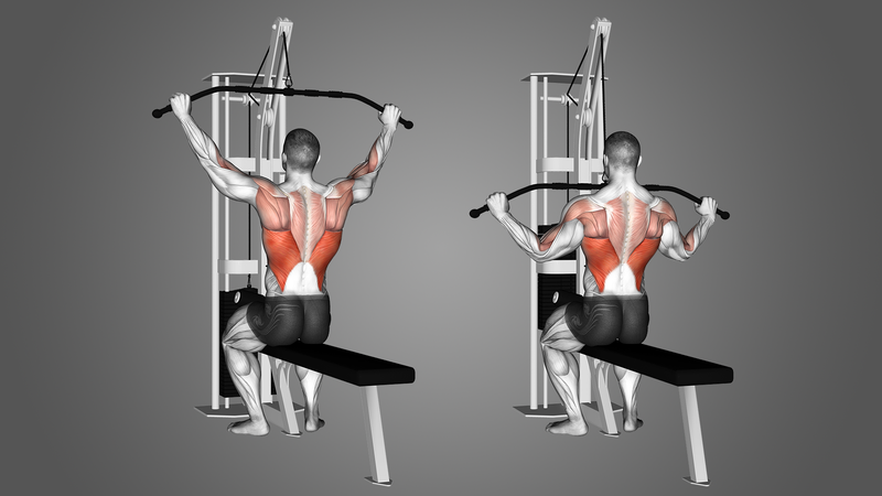 Straight arm pulldown - Bài tập lưng xô với máy kéo hiệu quả 1