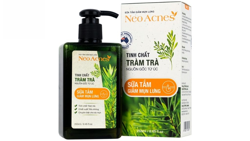 Sử dụng sữa tắm giảm mụn lưng Neo Acnes tinh chất tràm trà: An toàn và lành tính! 2