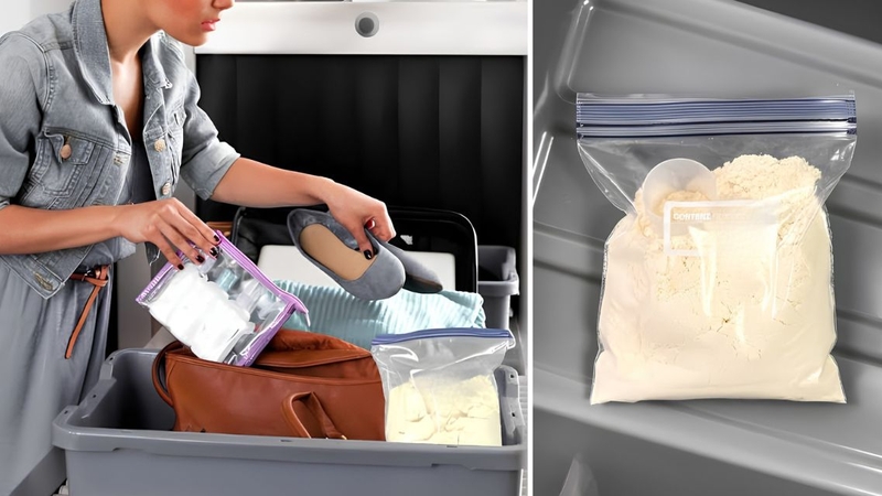 Chia sữa thành từng khẩu phần giúp việc pha sữa nhanh chóng hơn