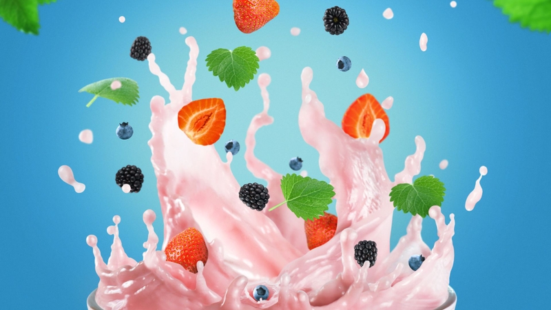 Sữa hoa quả là sự kết hợp giữa sữa và trái cây tươi xay nhuyễn