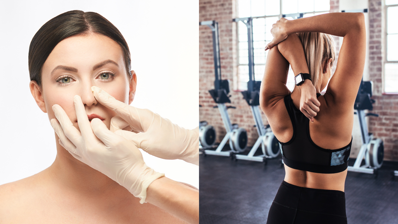 Sửa mũi bao lâu mới được tập gym? Lộ trình tập gym sau nâng mũi 1