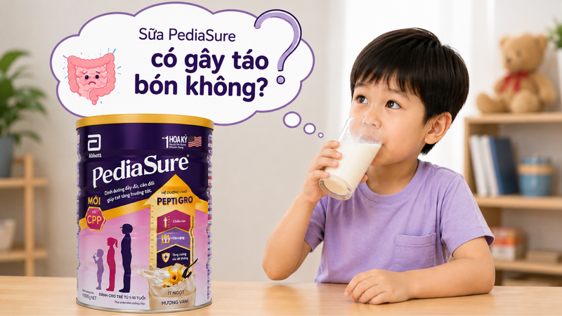 Sữa PediaSure có gây táo bón không?