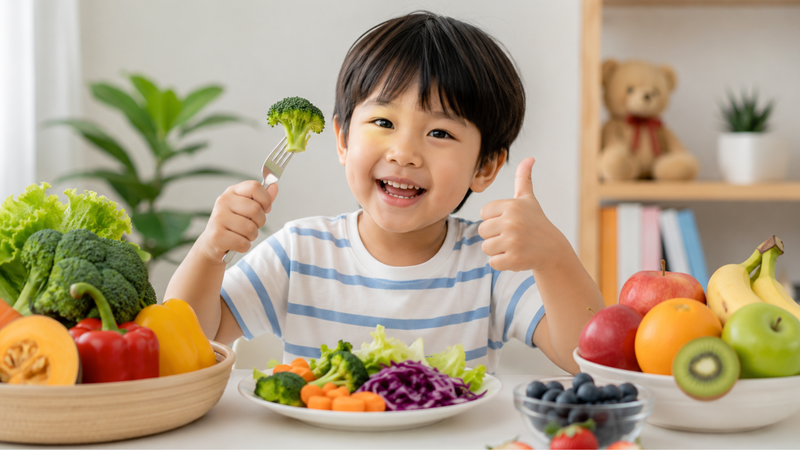 Bổ sung chất xơ từ rau củ và trái cây giúp cải thiện hệ tiêu hóa của trẻ hiệu quả