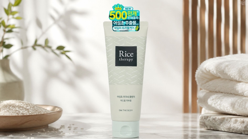 Sữa rửa mặt ngừa mụn On: The Body Rice Therapy Rice Heartleaf Acne Cleanser
