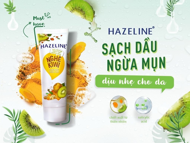 Sữa rửa mặt Hazeline Nghệ Kiwi có ăn nắng không 3