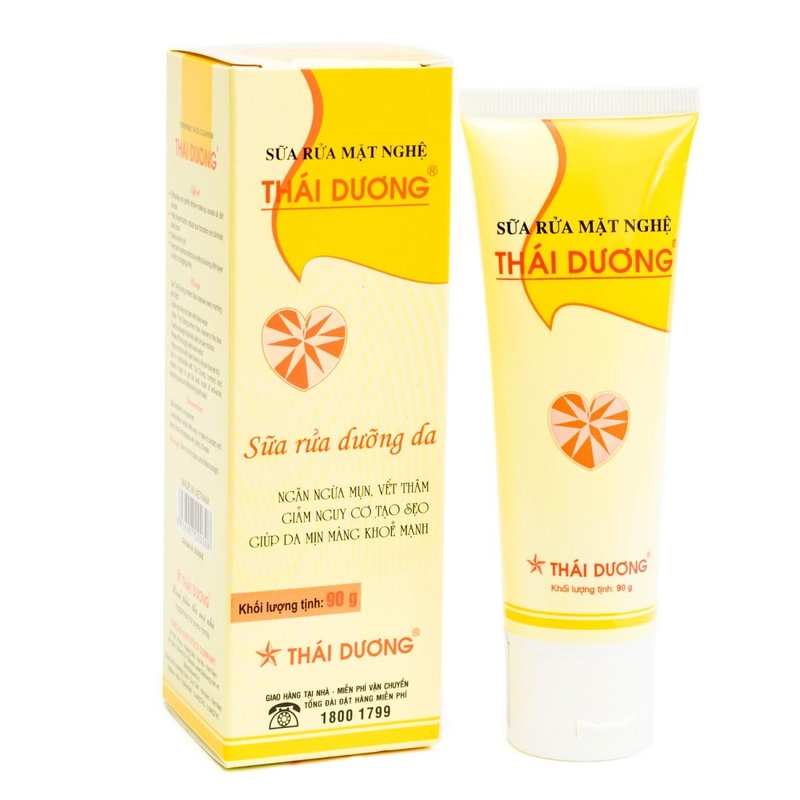 Sữa rửa mặt nghệ Thái Dương có tốt không, có chứa corticoid không? 1