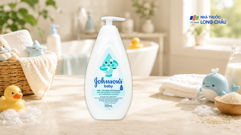 Johnson's Baby Milk + Rice Wash and Shampoo