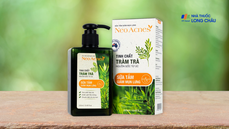 Sữa tắm Neo Acness giảm mụn lưng tinh chất tràm trà