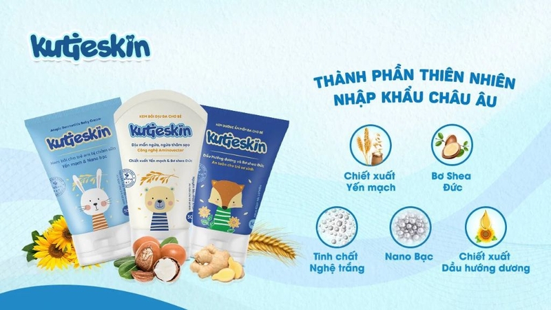 Sữa tắm gội cho bé Kutieskin: Thành phần và công dụng 1
