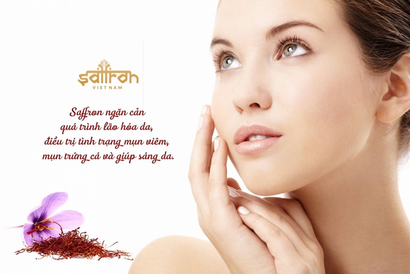 Nhụy hoa nghệ tây cải thiện các vấn đề của làn da