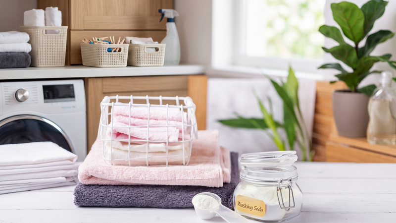 Baking soda có thể được dùng thay thế nước xả vải