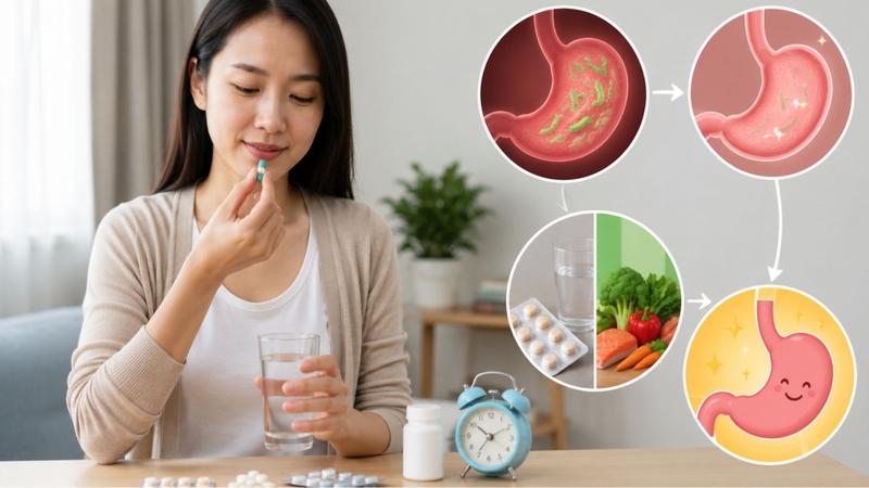 Người bệnh cần tuân thủ đúng phác đồ để nâng cao hiệu quả điều trị HP