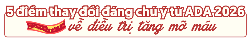 5 điểm thay đổi đáng chú ý từ ADA 2026 về điều trị tăng mỡ máu