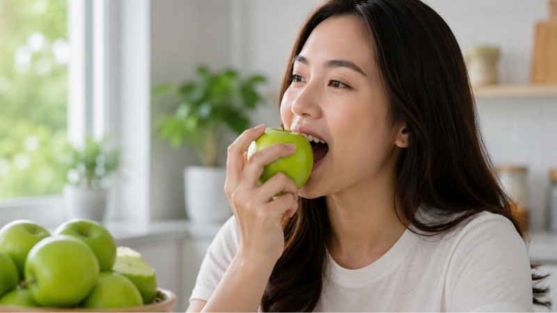 Người đái tháo đường nên ưu tiên ăn táo nguyên quả thay vì nước ép