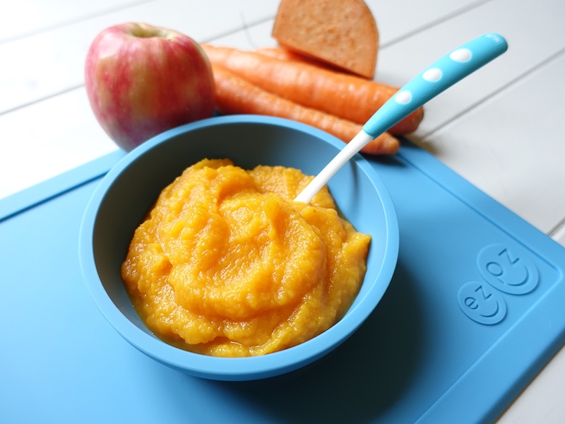 táo nghiền cho bé ăn dặm 3