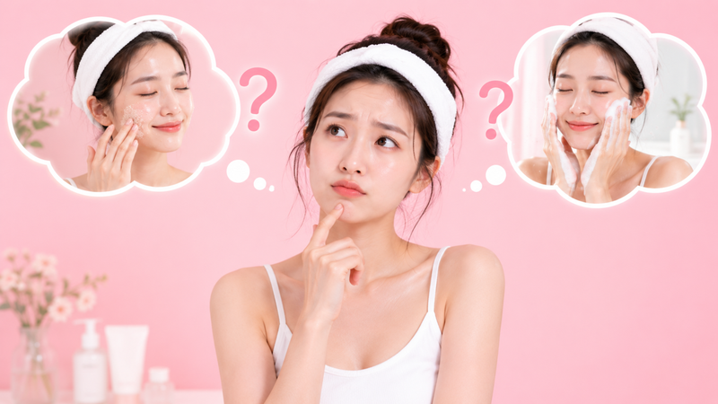 Tẩy tế bào chết trước hay rửa mặt trước? Đây là thắc mắc phổ biến của nhiều người