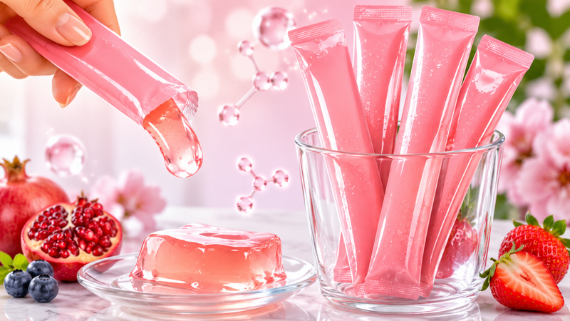 Thạch collagen là dạng bổ sung collagen peptide mềm, tiện lợi và dễ sử dụng