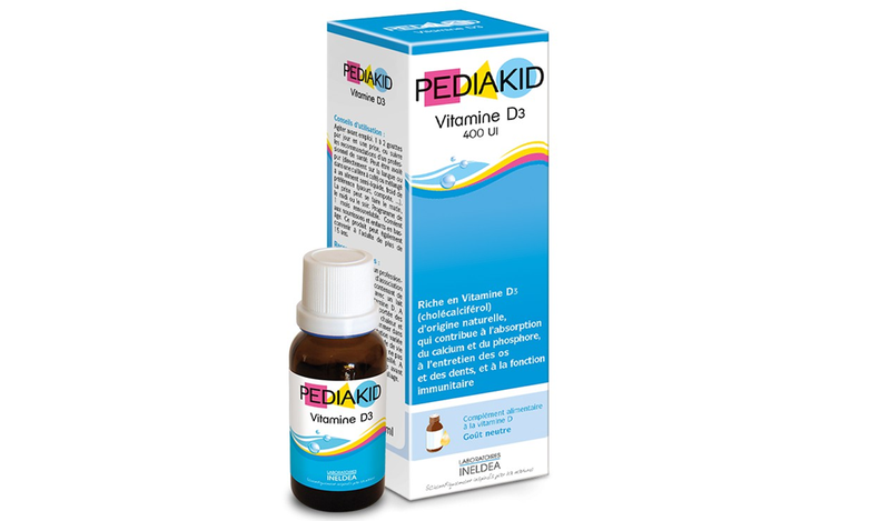 Pediakid giúp bổ sung vitamin D3 cần thiết cho cơ thể cũng như tăng khả năng hấp thu và chuyển hóa vitamin D3