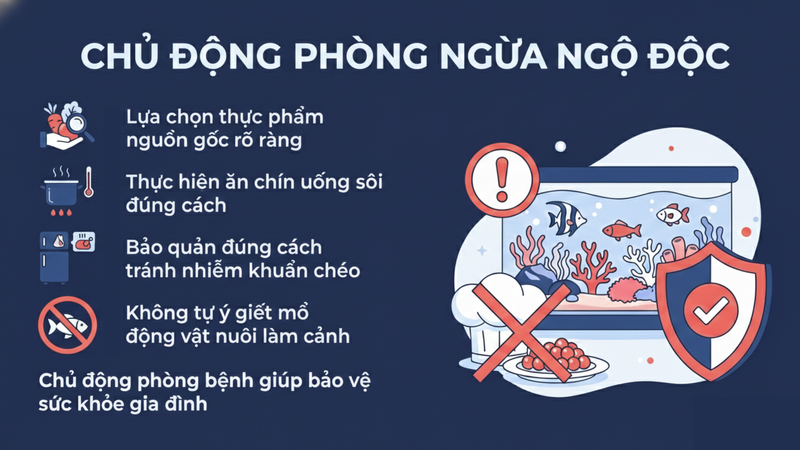 Chủ động phòng ngừa ngộ độc thực phẩm