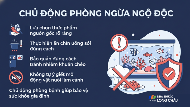 Chủ động phòng ngừa ngộ độc thực phẩm