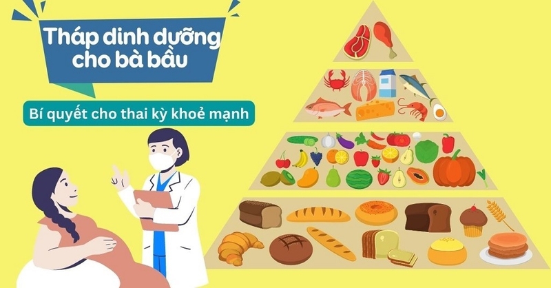 Tháp dinh dưỡng cho bà bầu 3 tháng đầu và những điều cần lưu ý 1