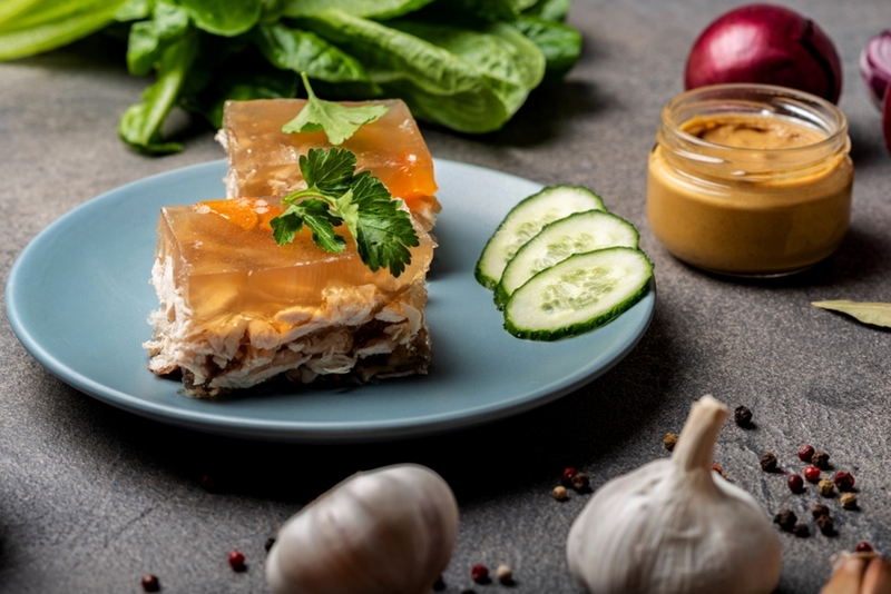 thịt nấu đông 1