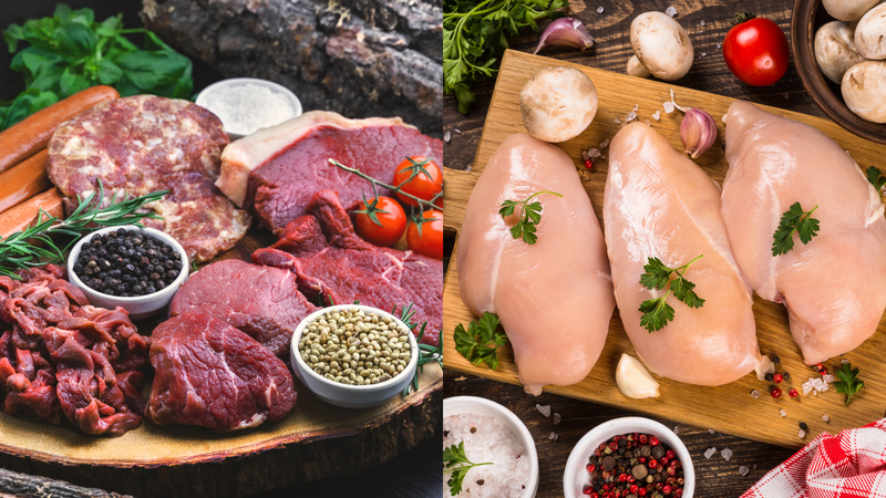 Cả thịt trắng và thịt đỏ đều có giá trị dinh dưỡng riêng