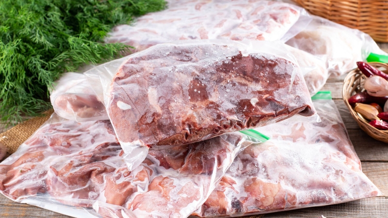 Thời gian bảo quản thịt đông lạnh phụ thuộc vào loại thịt và cách đóng gói