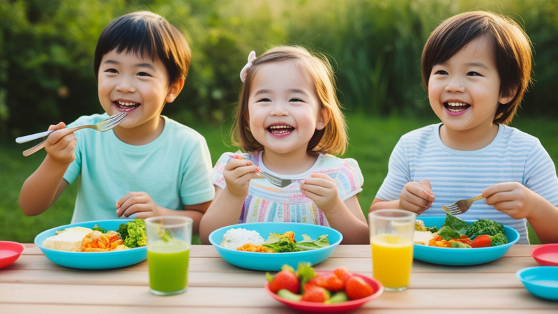Bổ sung rau xanh và trái cây vào bữa ăn của trẻ