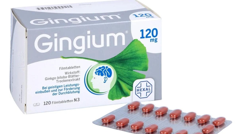 Thuốc bổ não Gingium 120mg được sản xuất bởi Hexal AG