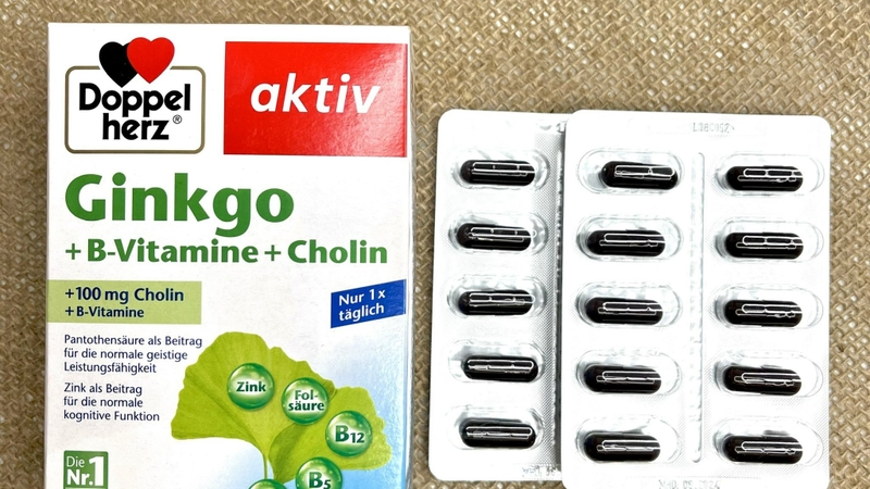 Thuốc bổ não Doppelherz Aktiv Ginkgo + Vitamin B + Choline