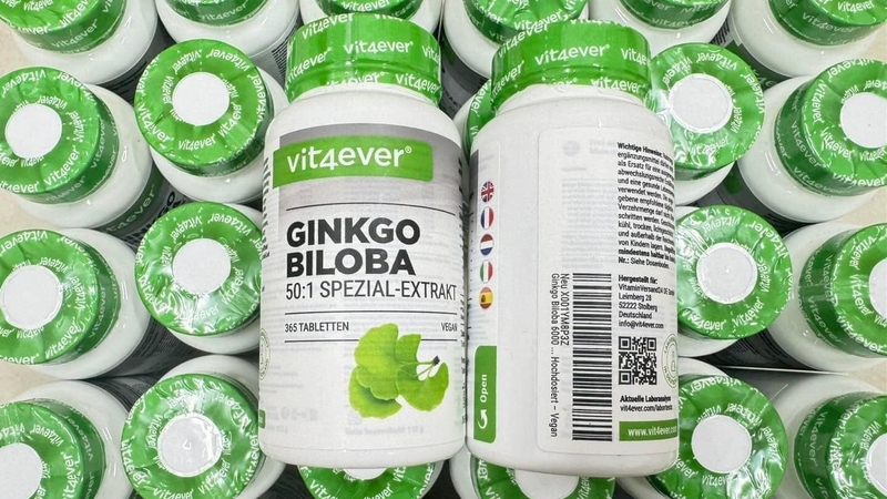 Thuốc bổ não Ginkgo Biloba 6000 Vit4ever
