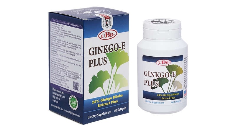 Ginkgo E Plus UBB giúp tăng cường tuần hoàn máu