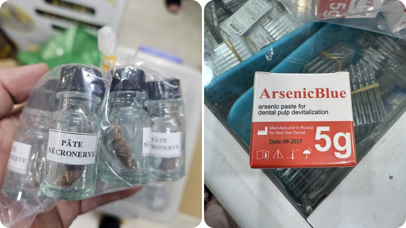 Thạch tín được ngụy trang trong sản phẩm khác để qua mắt lực lượng chức năng