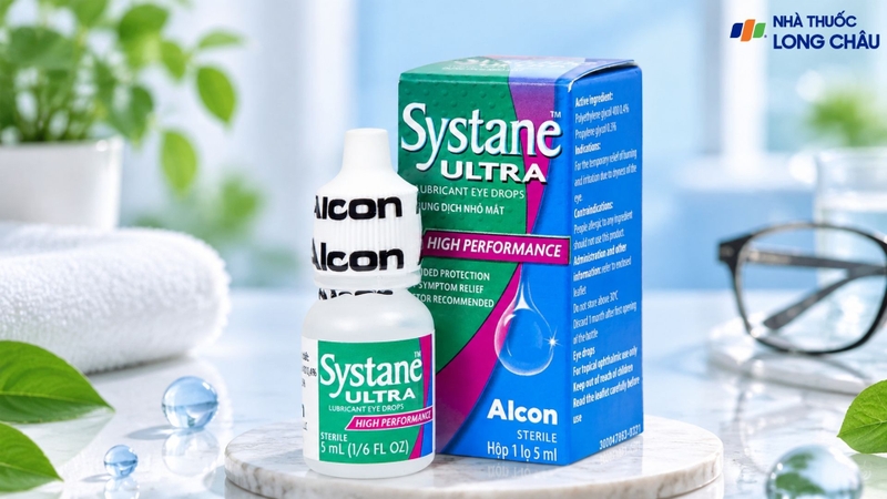Systane Ultra giúp bôi trơn và hỗ trợ giảm khô, rát mắt