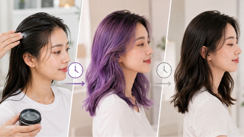 Thuốc nhuộm tóc tạm thời giúp tạo màu tóc trong thời gian ngắn