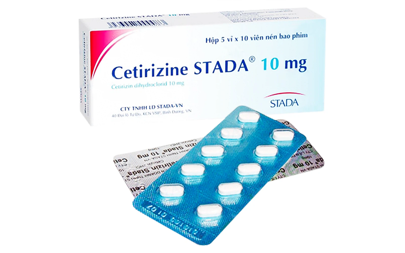 Thuốc trị mẩn ngứa cho bé Cetirizine