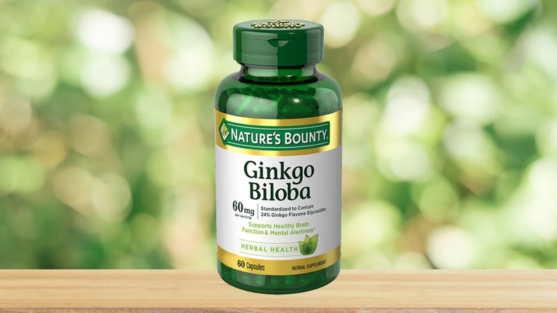 Ginkgo Biloba 60mg Nature's Bounty là một trong những viên uống chứa Ginkgo Biloba điển hình trên thị trường