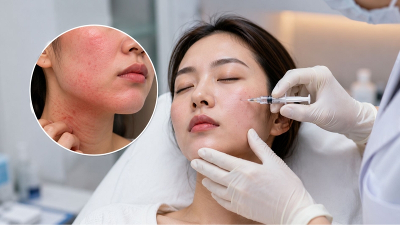 Dị ứng là một trong những rủi ro cần lưu ý khi tiêm collagen