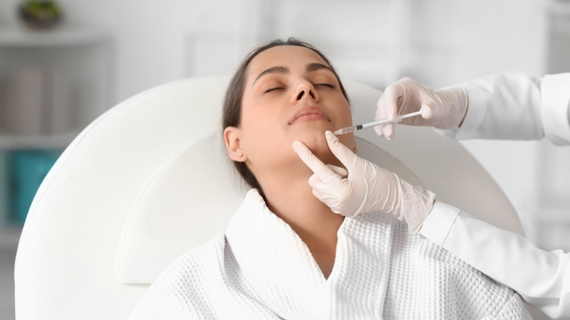 Tiêm filler cằm giúp làm mềm vùng cằm chẻ và khuyết lõm, cải thiện nhẹ cấu trúc cằm