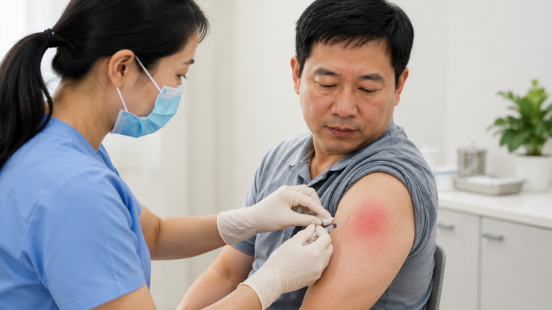Sốt nhẹ, đau đầu hoặc mệt mỏi có thể xuất hiện sau tiêm phế cầu