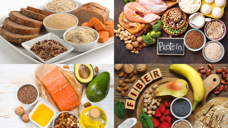 Cân đối 4 nhóm tinh bột, đạm, chất béo tốt và chất xơ để kiểm soát đường huyết thai kỳ