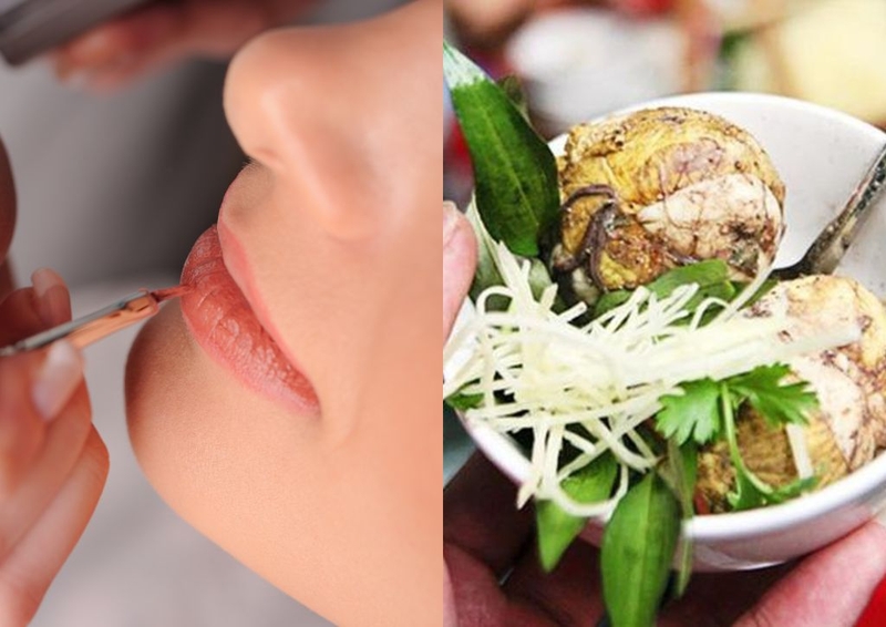 Tìm câu trả lời cho băn khoăn xăm môi có được ăn trứng vịt lộn không? Lỡ ăn có sao không?1
