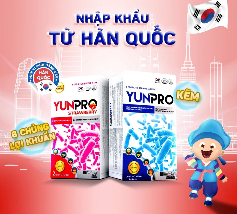 Tìm hiểu về công dụng và cách dùng men vi sinh Yunpro Strawberry 1