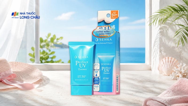 Tinh chất chống nắng nâng tông Senka Perfect UV Essence A