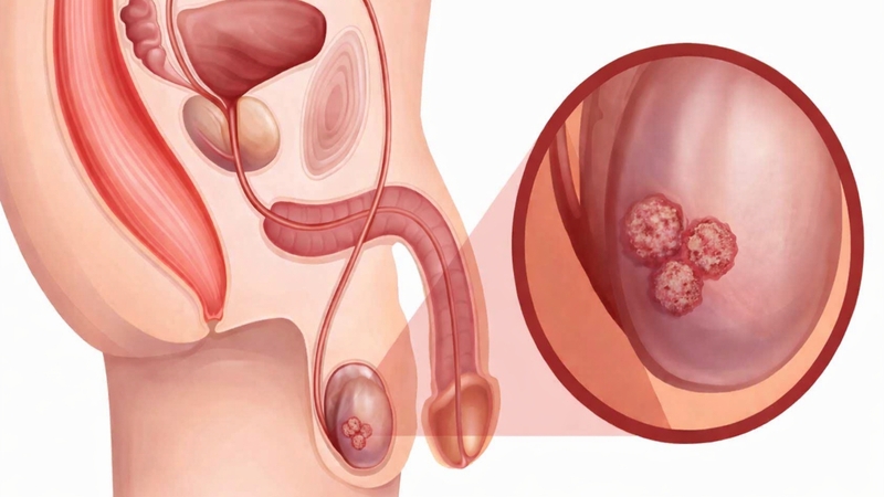 Biểu hiện của ung thư tinh hoàn thường là một bên tinh hoàn to lên bất thường, sờ thấy khối cứng