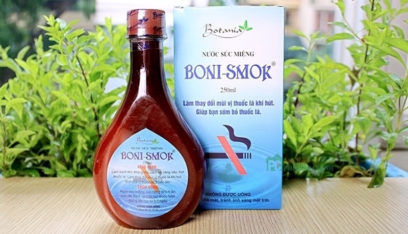 Nước súc miệng thảo dược: Boni Smok