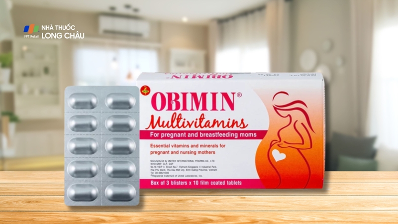 Viên nén Obimin Multivitamins là chế phẩm đa vitamin và khoáng chất